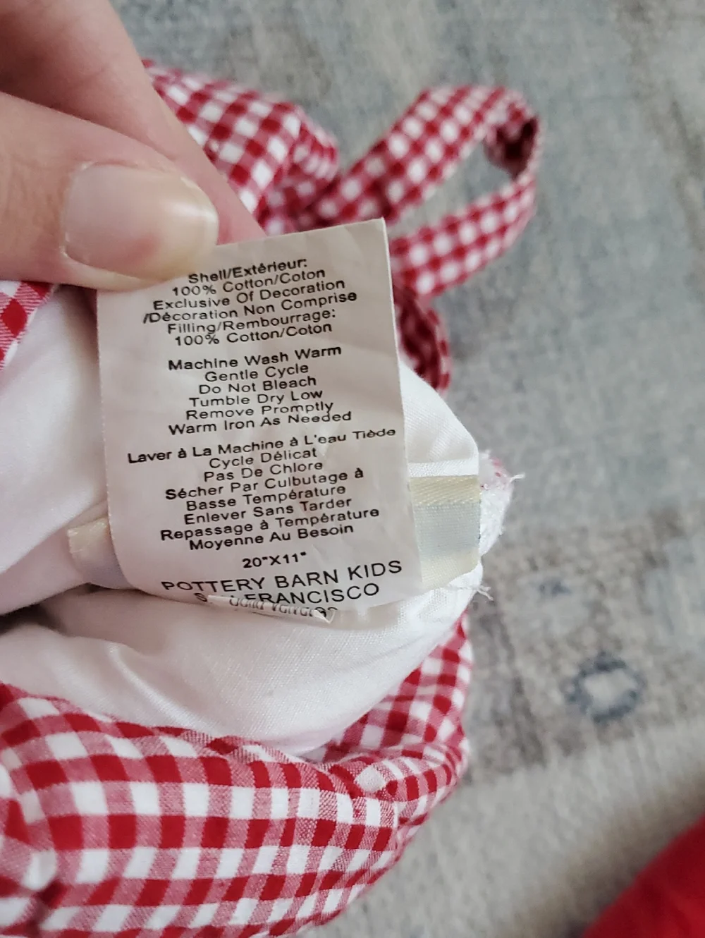 Pottery Barn Kids Set Of 2 Red Velvet Quilted Stockings 100% Cotton 20